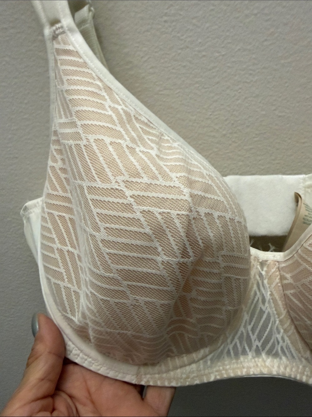 Eco-Friendly Spacer Cup Bra in Ivory Cream - Smooth Support - Picture 11 of 13